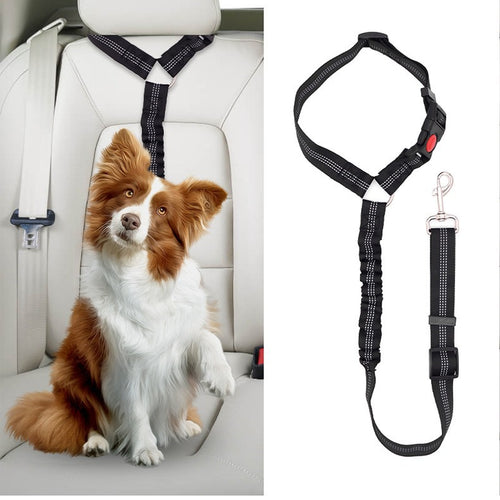 Adjustable Pet Car Seatbelt Safety Leash for Dogs