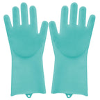 Pet Bathing Gloves Silicone Grooming Brush for Cats Dogs