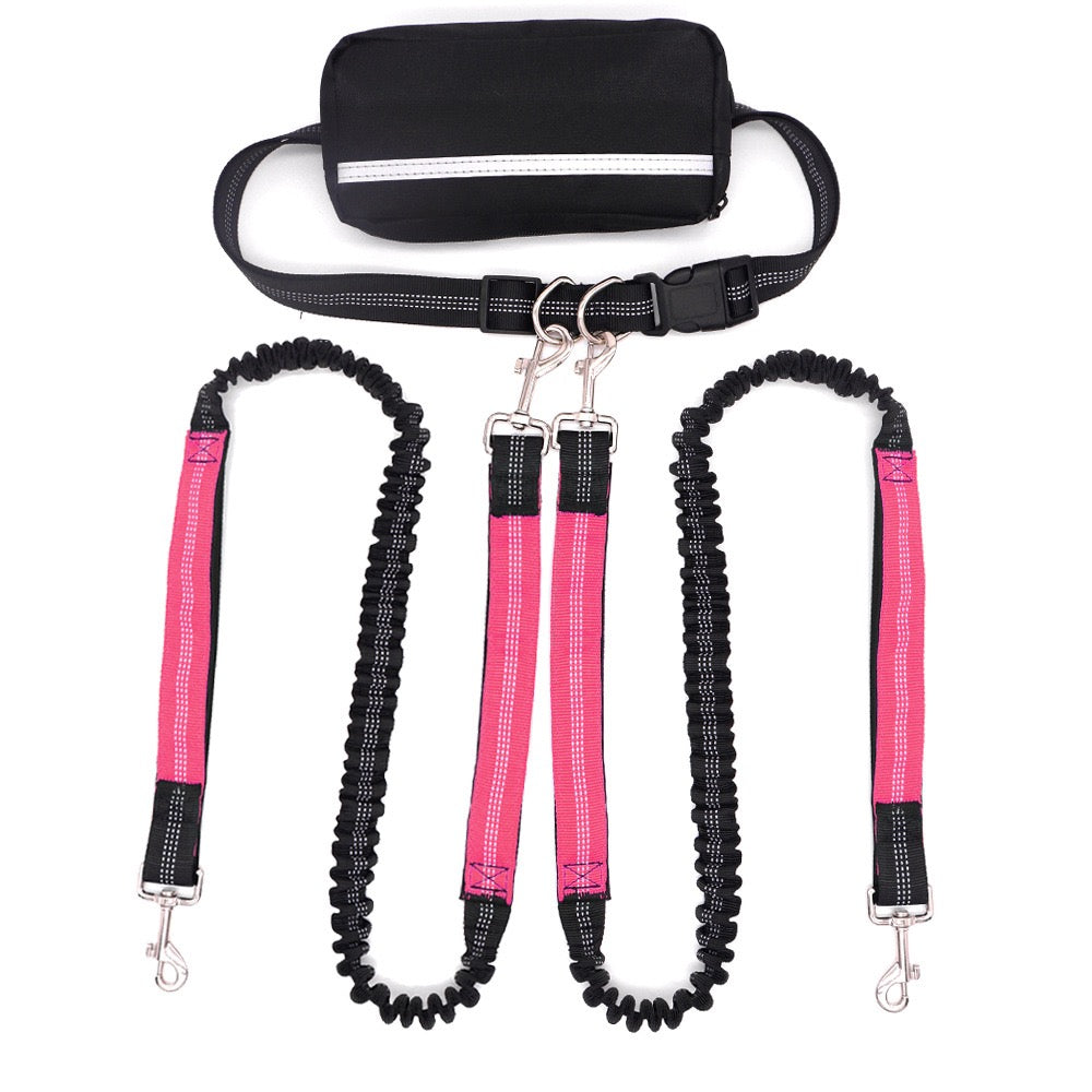Double-Head Dog Leash for Pet Walking & Running
