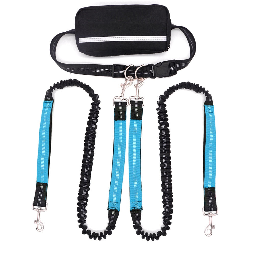 Double-Head Dog Leash for Pet Walking & Running