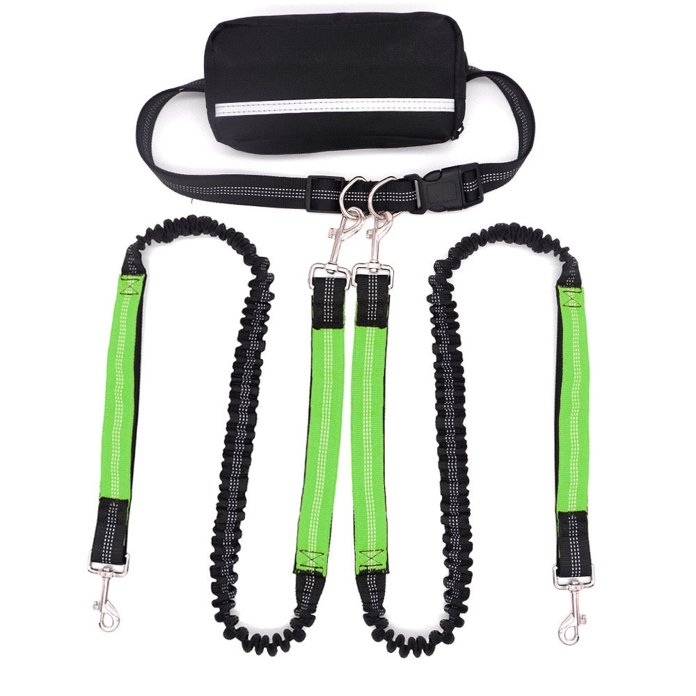 Double-Head Dog Leash for Pet Walking & Running
