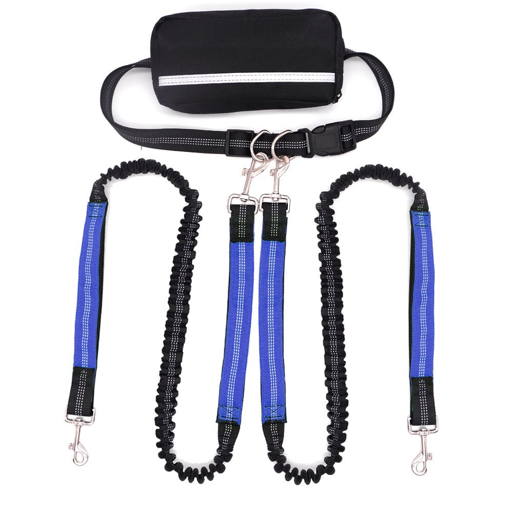 Double-Head Dog Leash for Pet Walking & Running