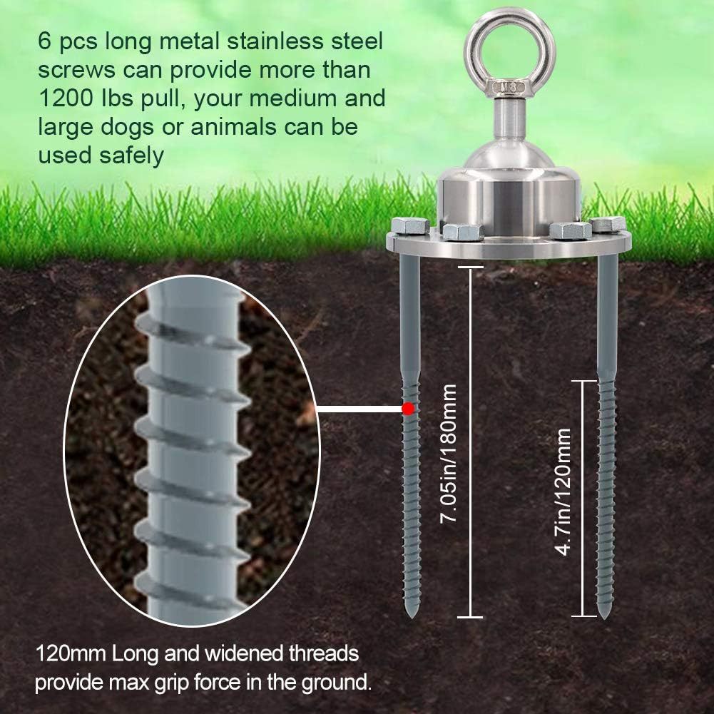 Outdoor Secure Dog Tie-Out Cable System