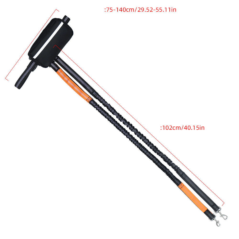 Double-Head Dog Leash for Pet Walking & Running