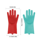 Pet Bathing Gloves Silicone Grooming Brush for Cats Dogs