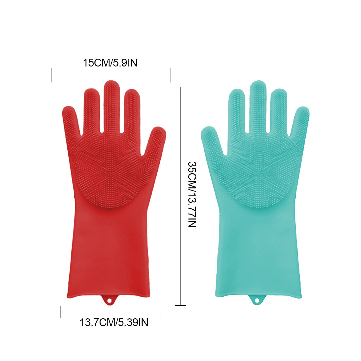 Pet Bathing Gloves Silicone Grooming Brush for Cats Dogs