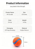 Durable High-Bounce Solid Dog Ball Toy