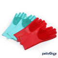 Pet Bathing Gloves Silicone Grooming Brush for Cats Dogs