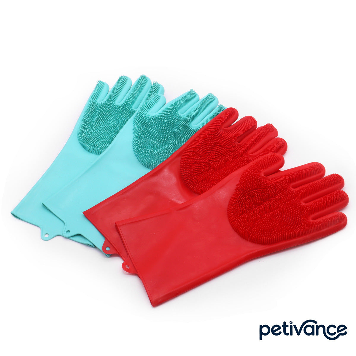 Pet Bathing Gloves Silicone Grooming Brush for Cats Dogs