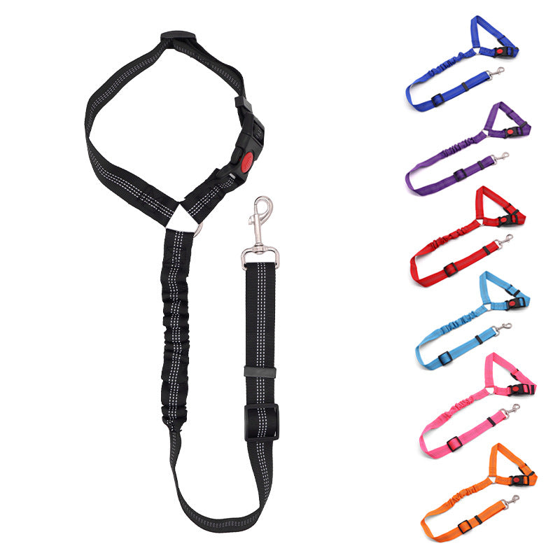 Adjustable Pet Car Seatbelt Safety Leash for Dogs