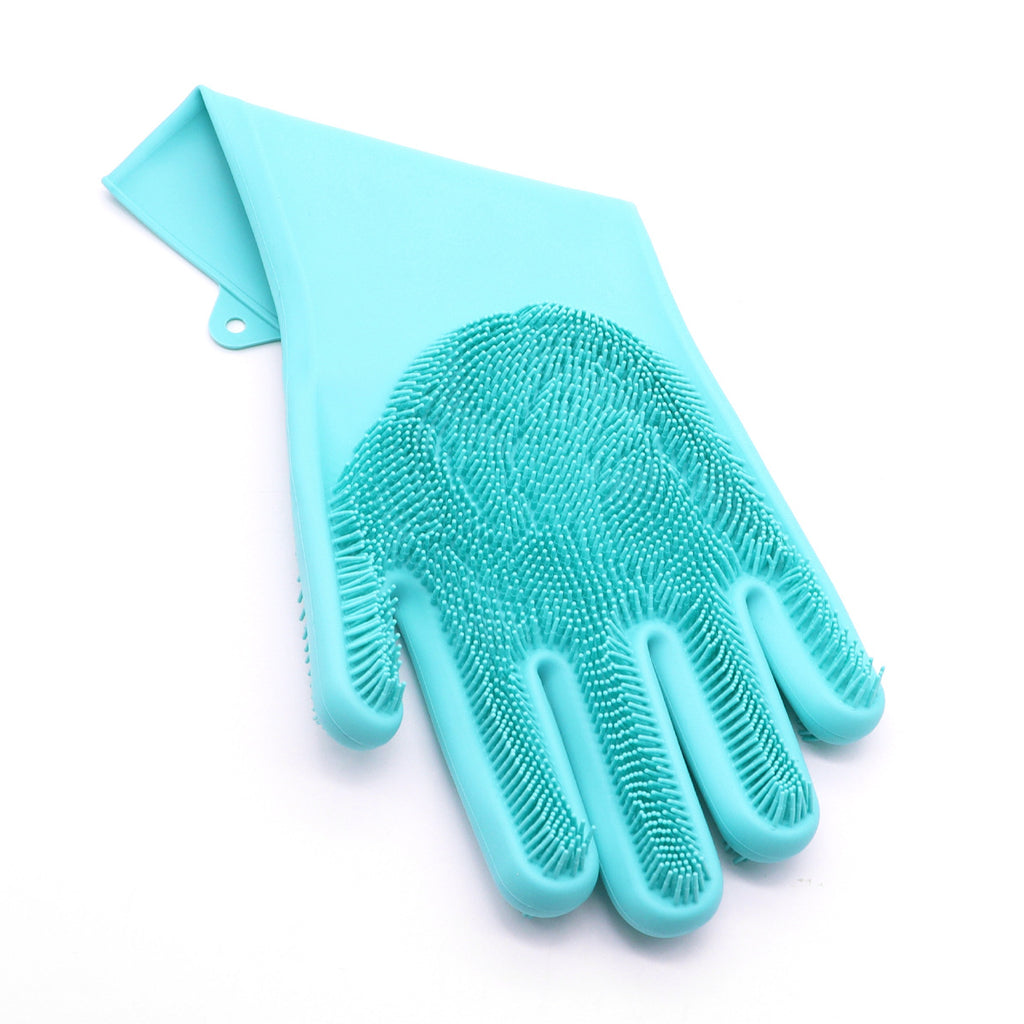 Pet Bathing Gloves Silicone Grooming Brush for Cats Dogs