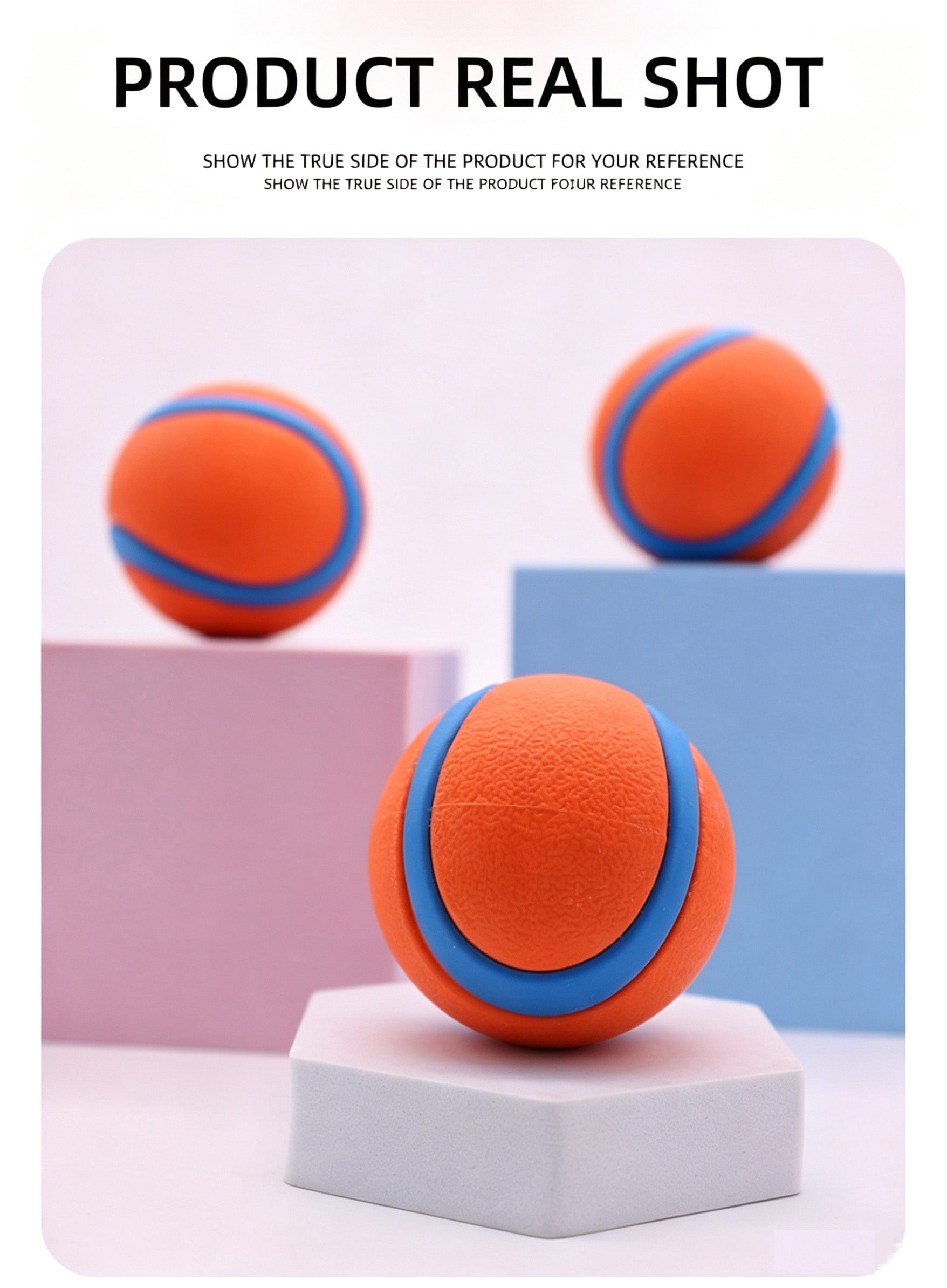Durable High-Bounce Solid Dog Ball Toy