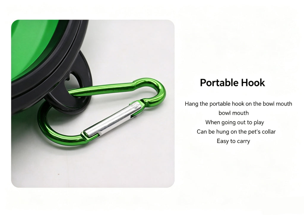 Portable Foldable Silicone Dog Bowl