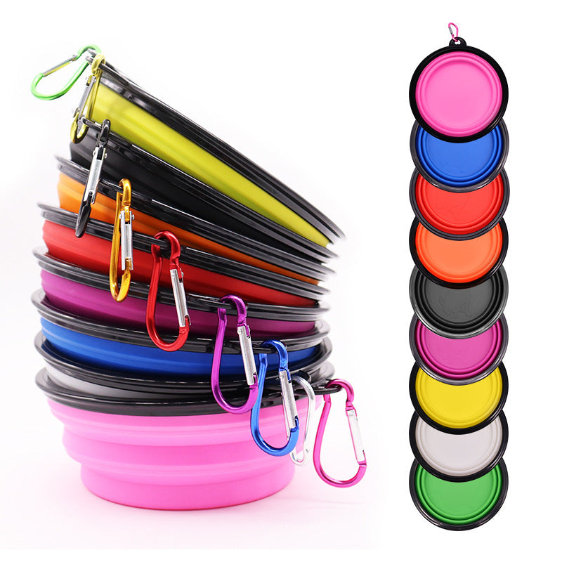 Portable Foldable Silicone Dog Bowl