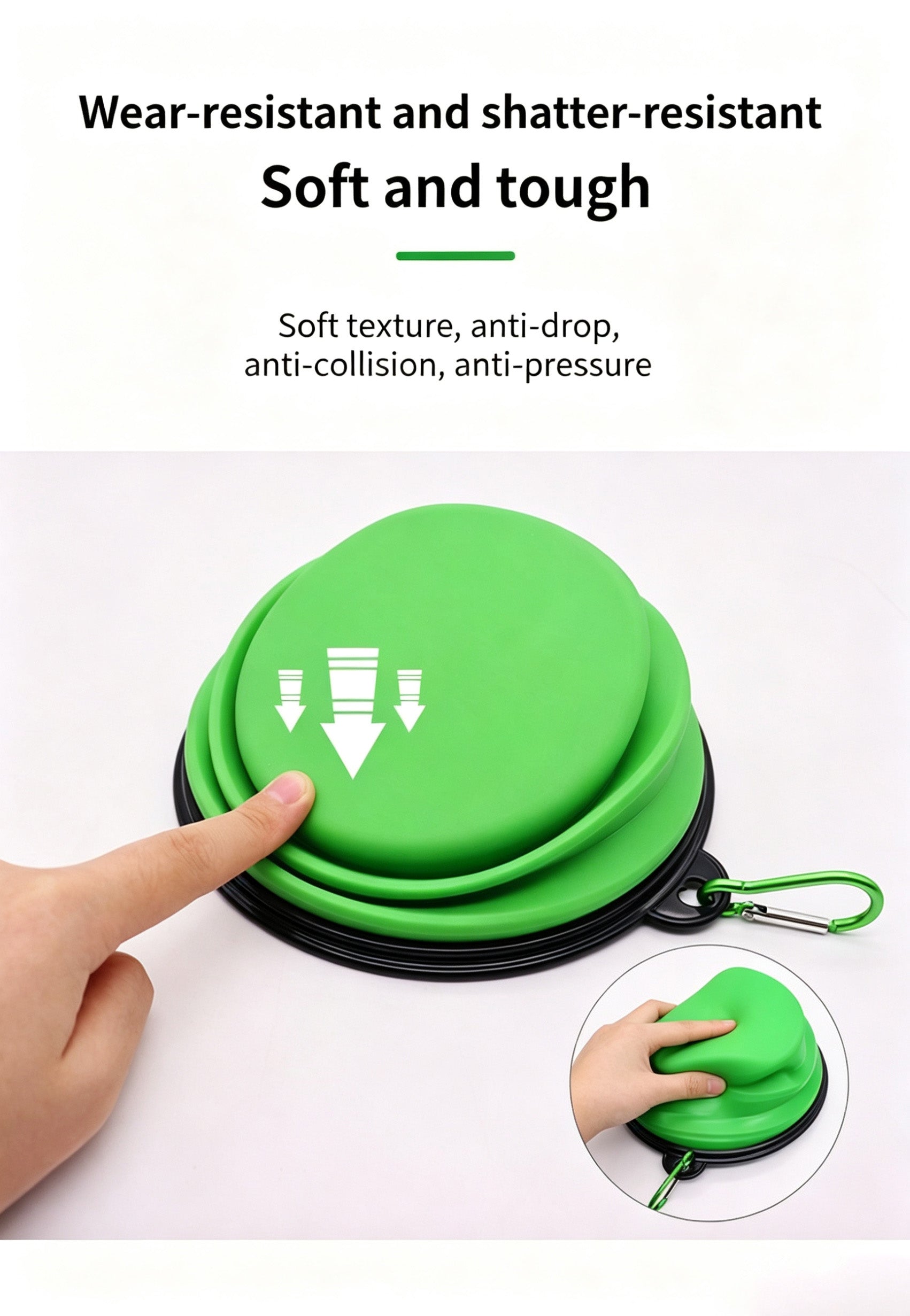 Portable Foldable Silicone Dog Bowl