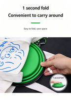 Portable Foldable Silicone Dog Bowl