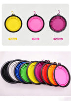 Portable Foldable Silicone Dog Bowl