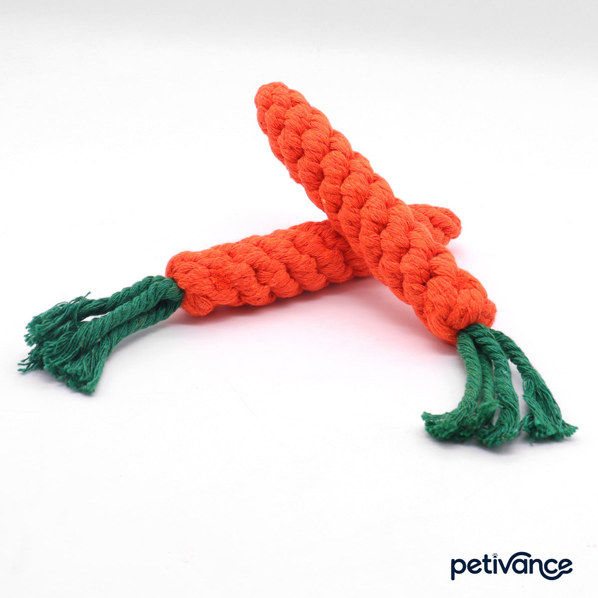 Carrot Shaped Rope Bite Resistant Teeth Cleaning Toy