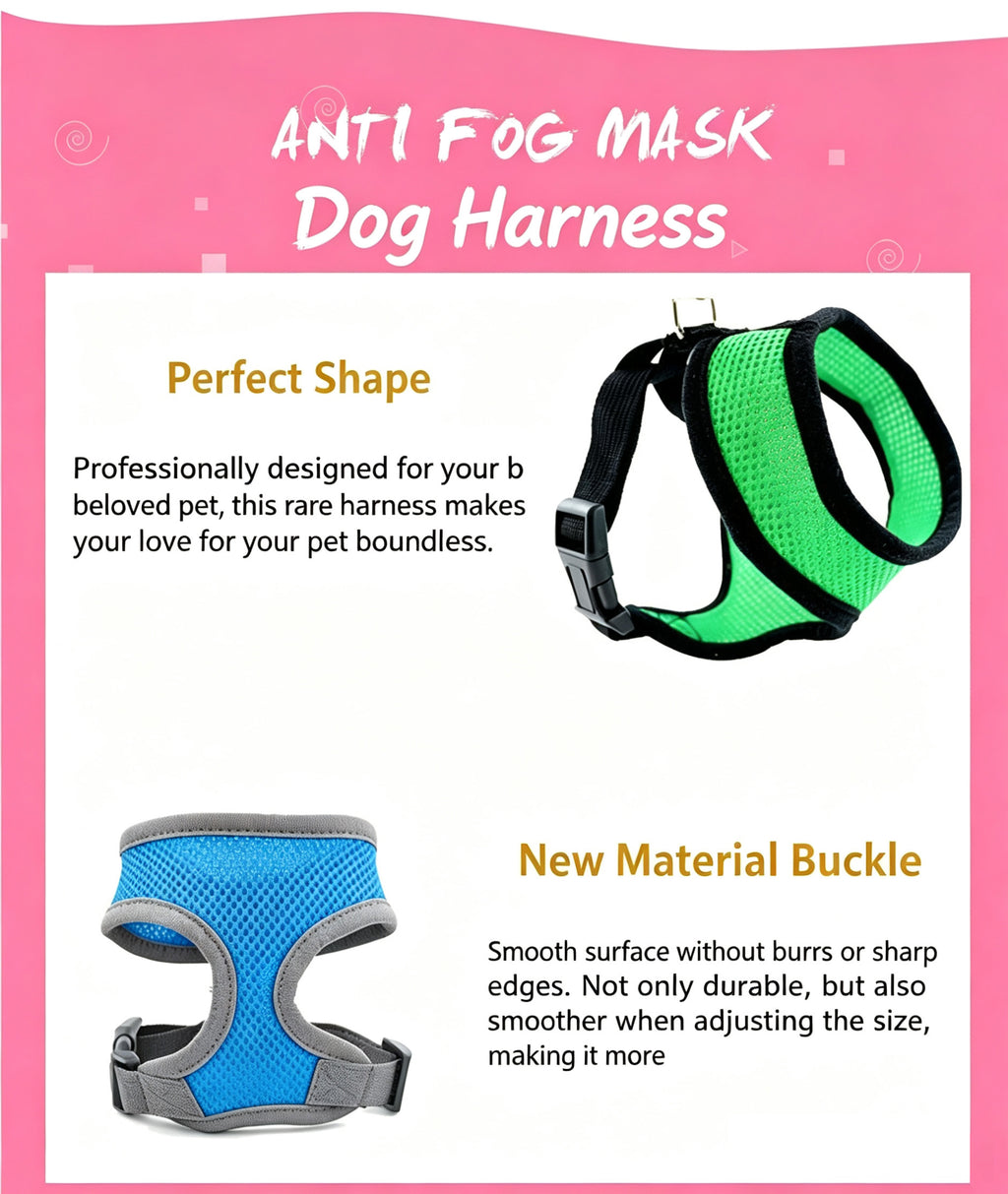 Escape-Proof Harness Leash  Breathable Pet Chest Vest