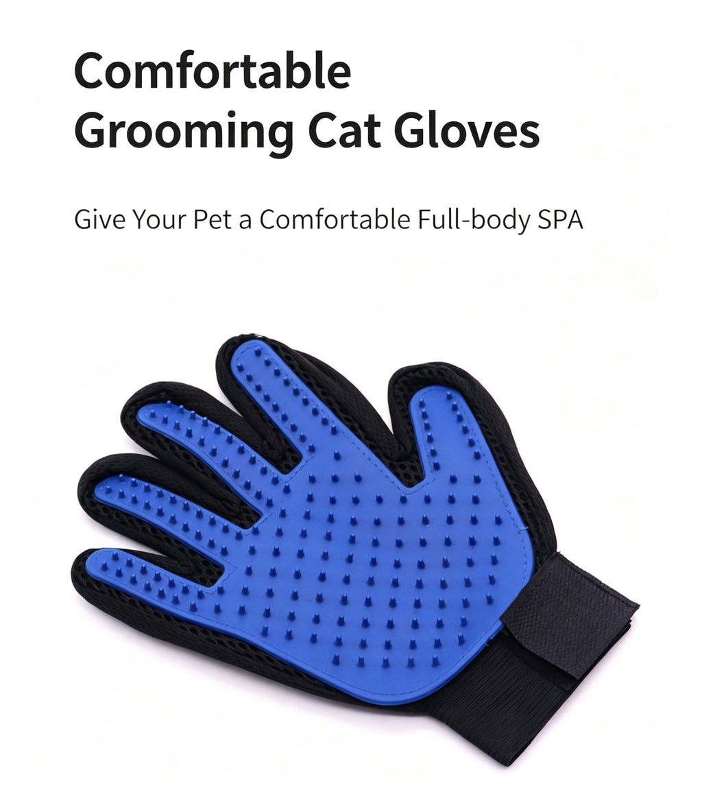 Pet Grooming Tool Kit  Deshedding Brush Hair Remover Glove Set