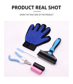 Pet Grooming Tool Kit  Deshedding Brush Hair Remover Glove Set