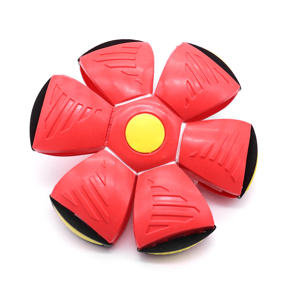 Bite Resilient Luminous Deformable Flying Saucer Dog Ball