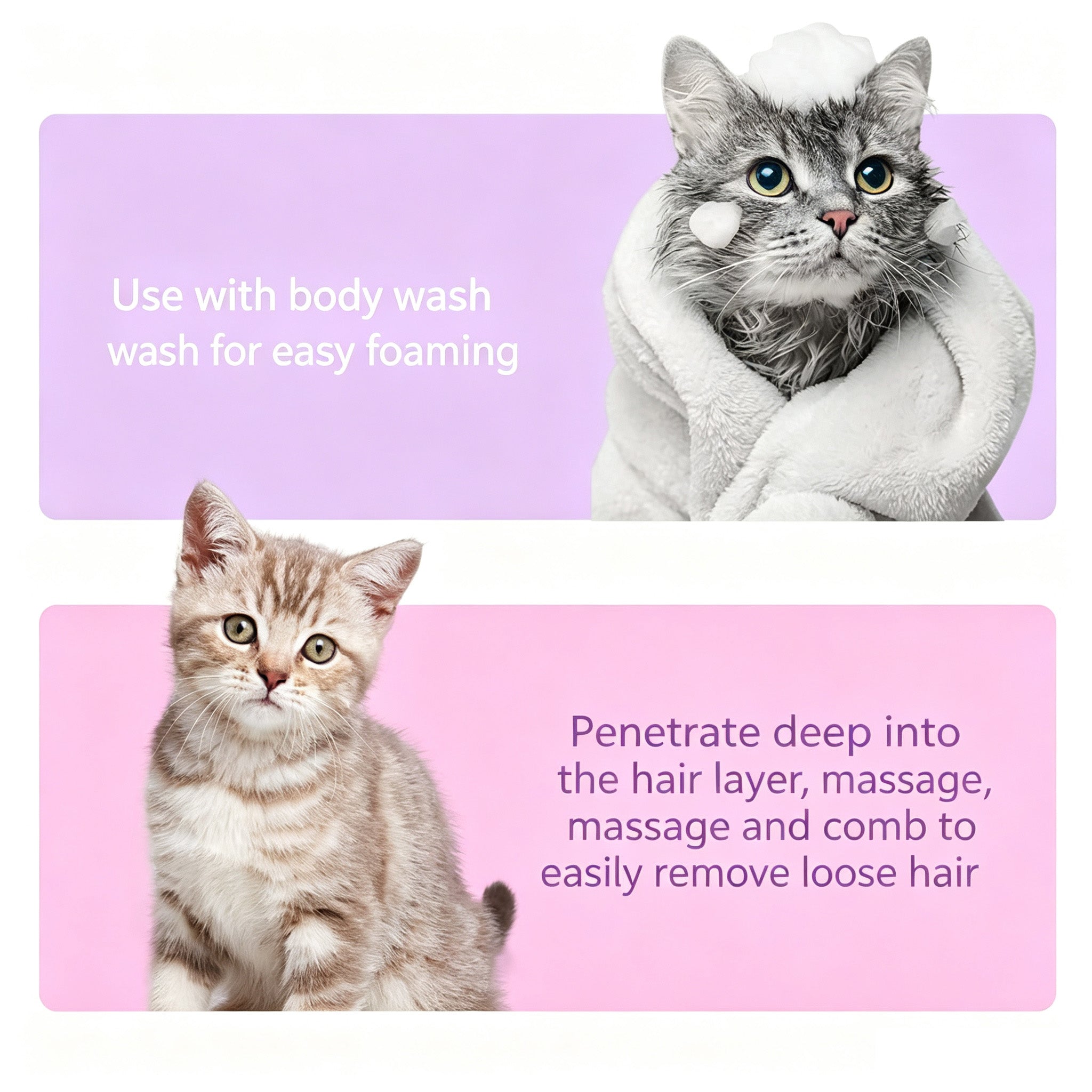 Silicone Pet Bath Brush Massage Grooming Shower Tool