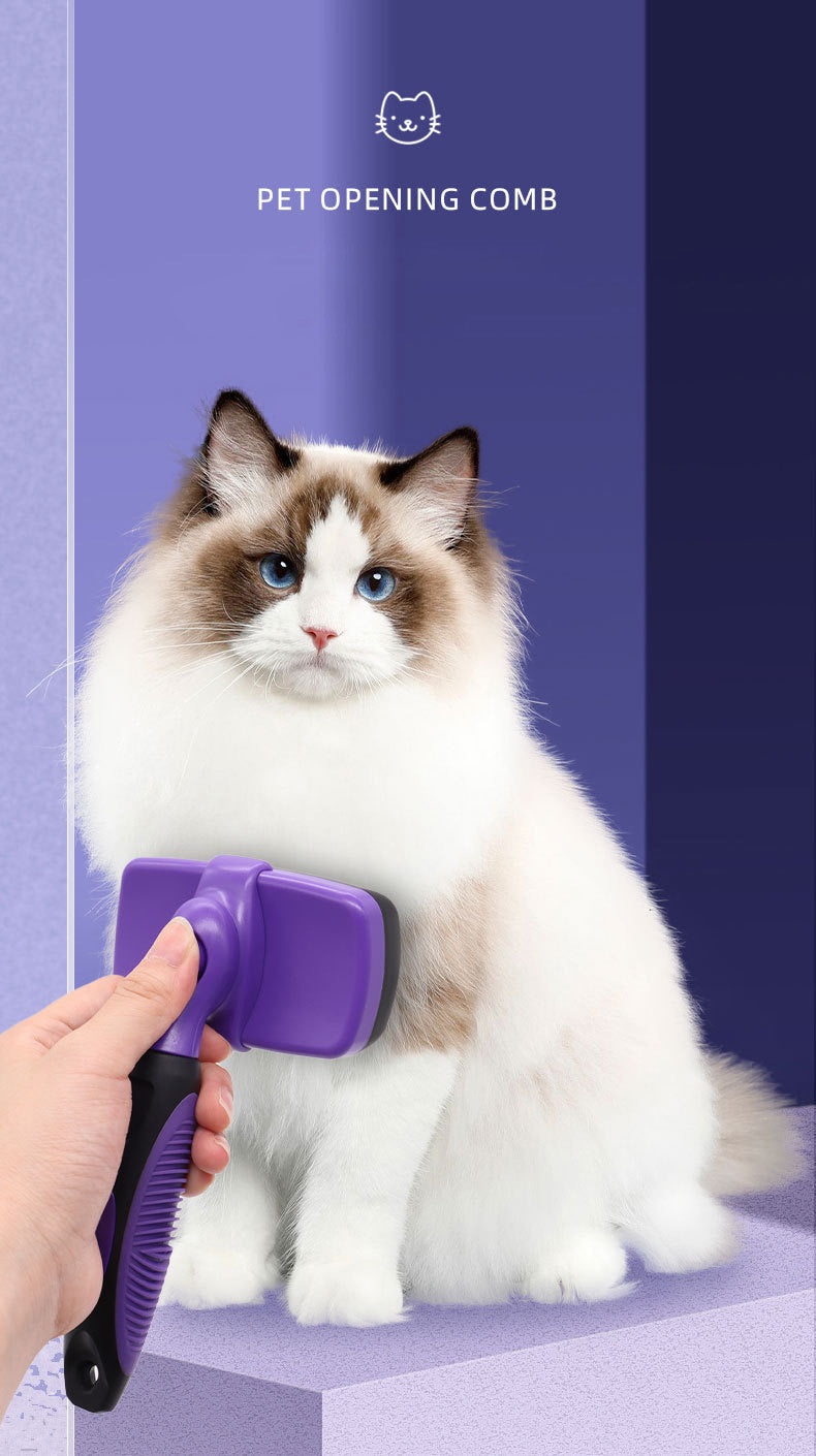 Pet Pin Brush Deshedding Fluffing Grooming Comb