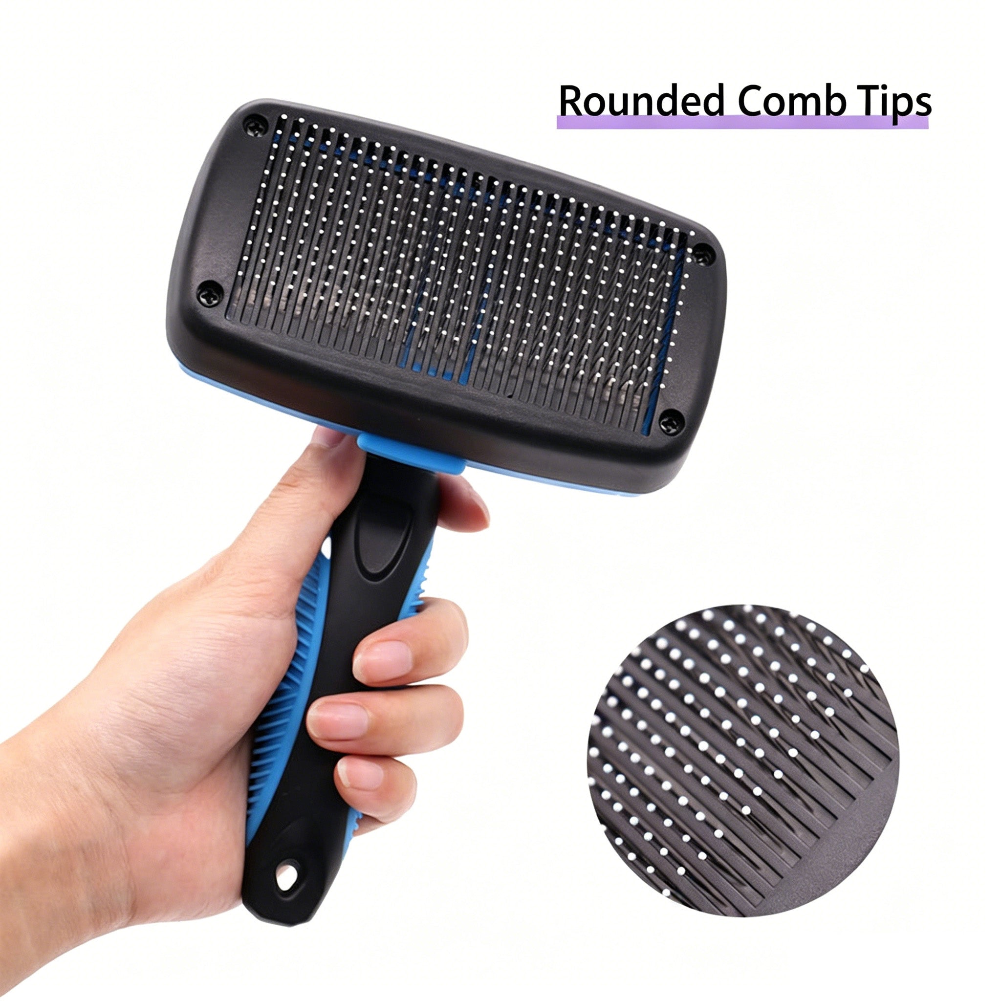Pet Pin Brush Deshedding Fluffing Grooming Comb