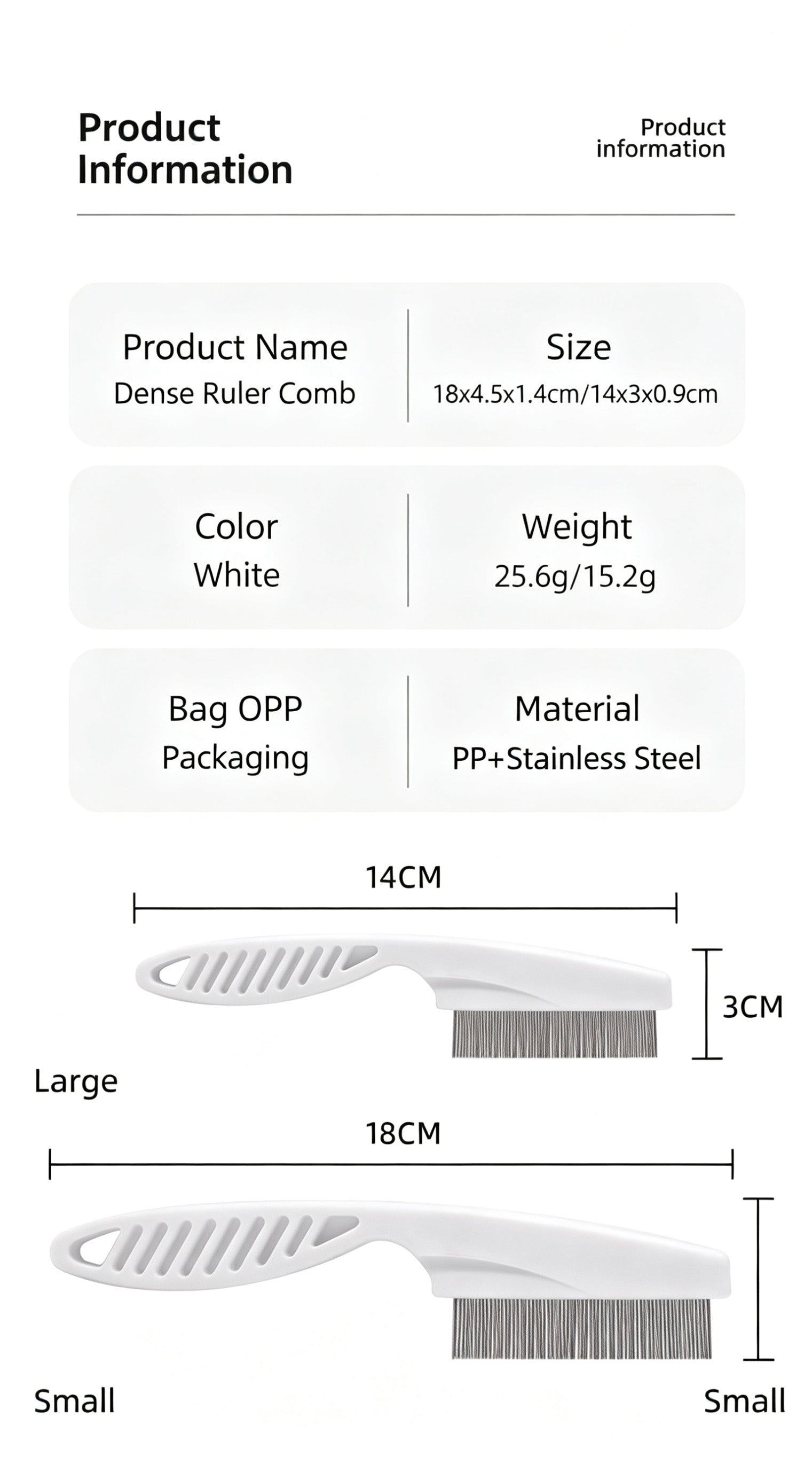 Pet Comb Hair Grooming Tool