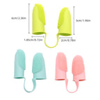 Silicone Double Finger Pet Toothbrush Teeth Cleaning