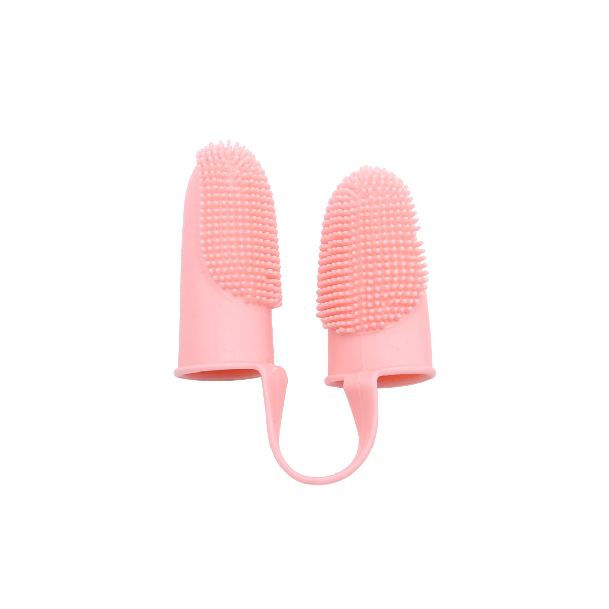 Silicone Double Finger Pet Toothbrush Teeth Cleaning