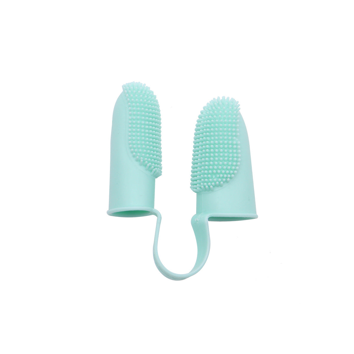 Silicone Double Finger Pet Toothbrush Teeth Cleaning