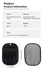 Static Lint Removal Gloves Cat Hair Brush Lint Remover