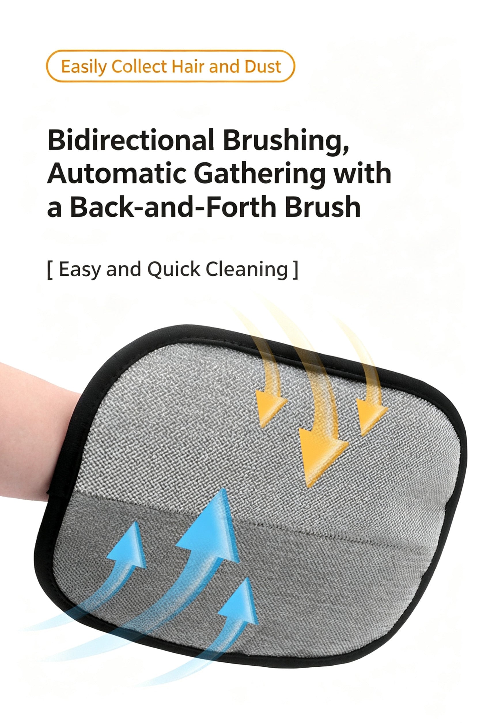 Static Lint Removal Gloves Cat Hair Brush Lint Remover