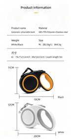 Retractable Dog Leash Anti-Pull Comfort Grip Walking Strap