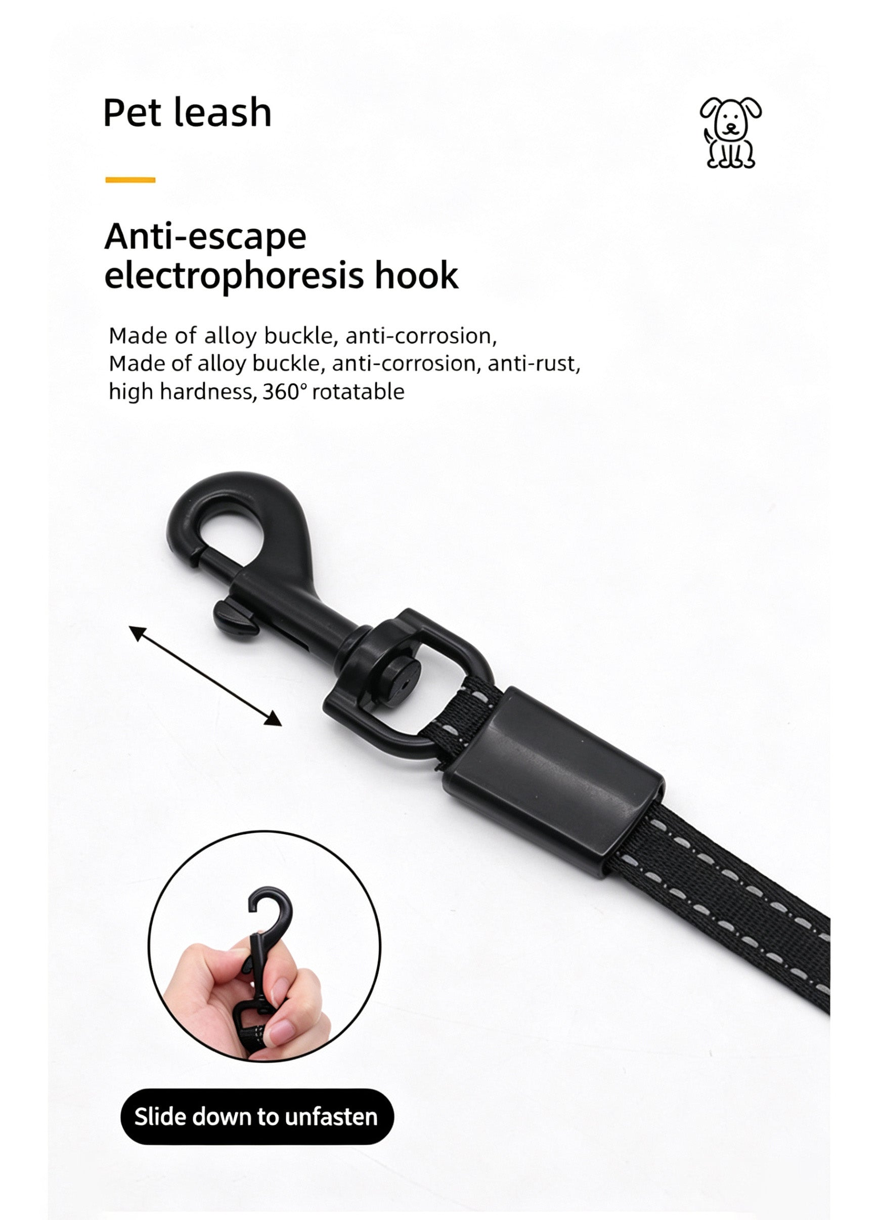 Retractable Dog Leash Anti-Pull Comfort Grip Walking Strap