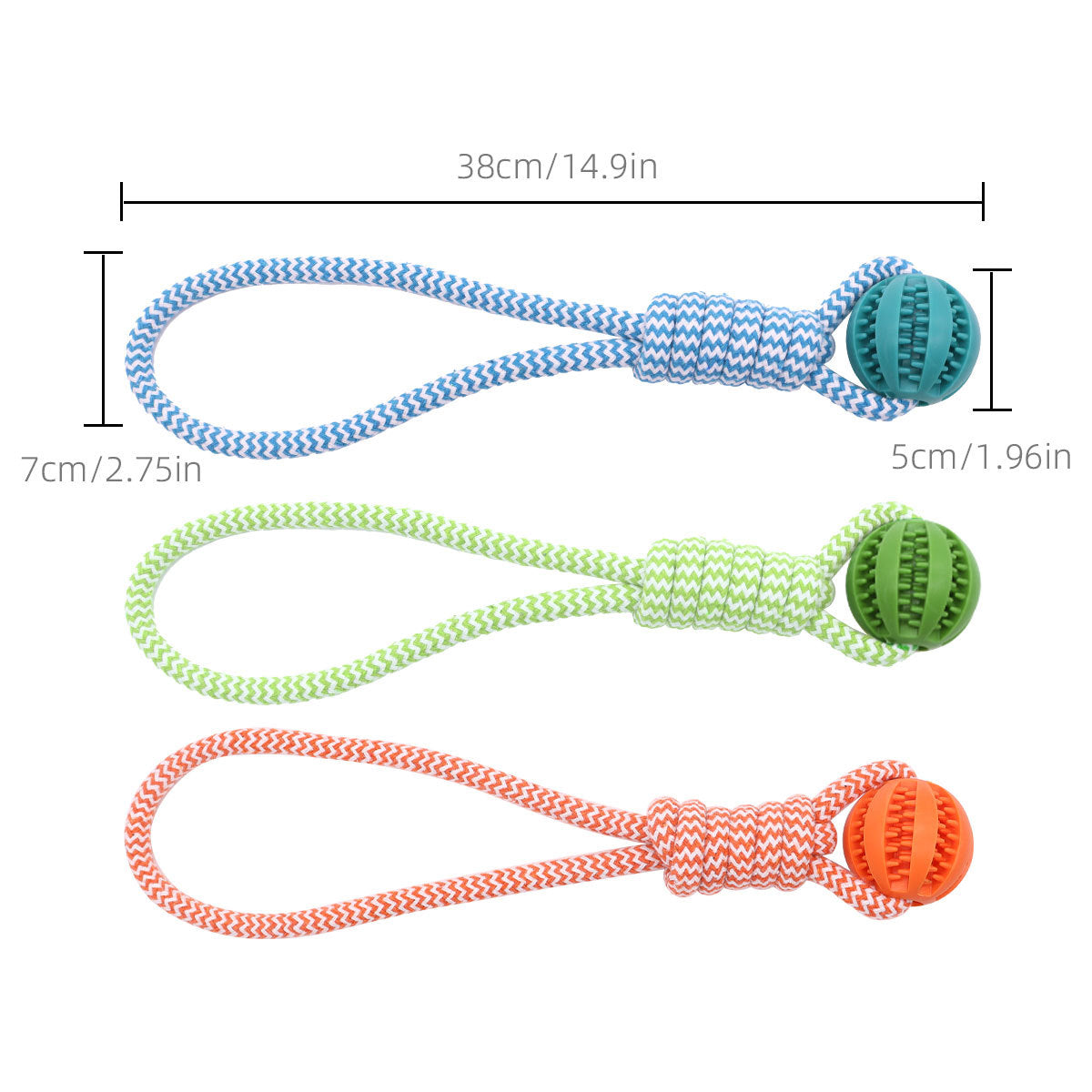 Rope Treat Dispensing Ball Bite Resistant