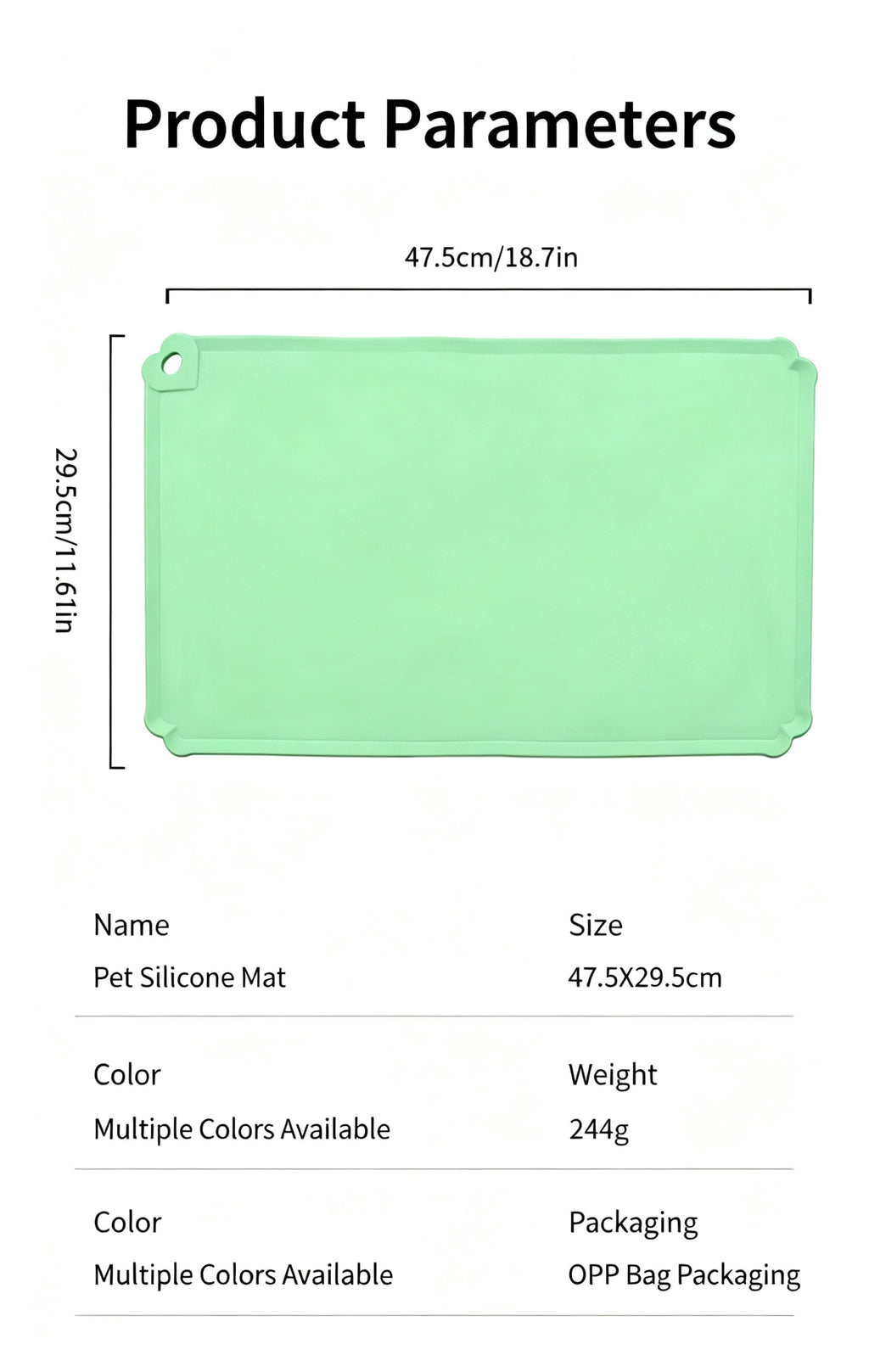 Silicone Waterproof Pet Feeding Mat