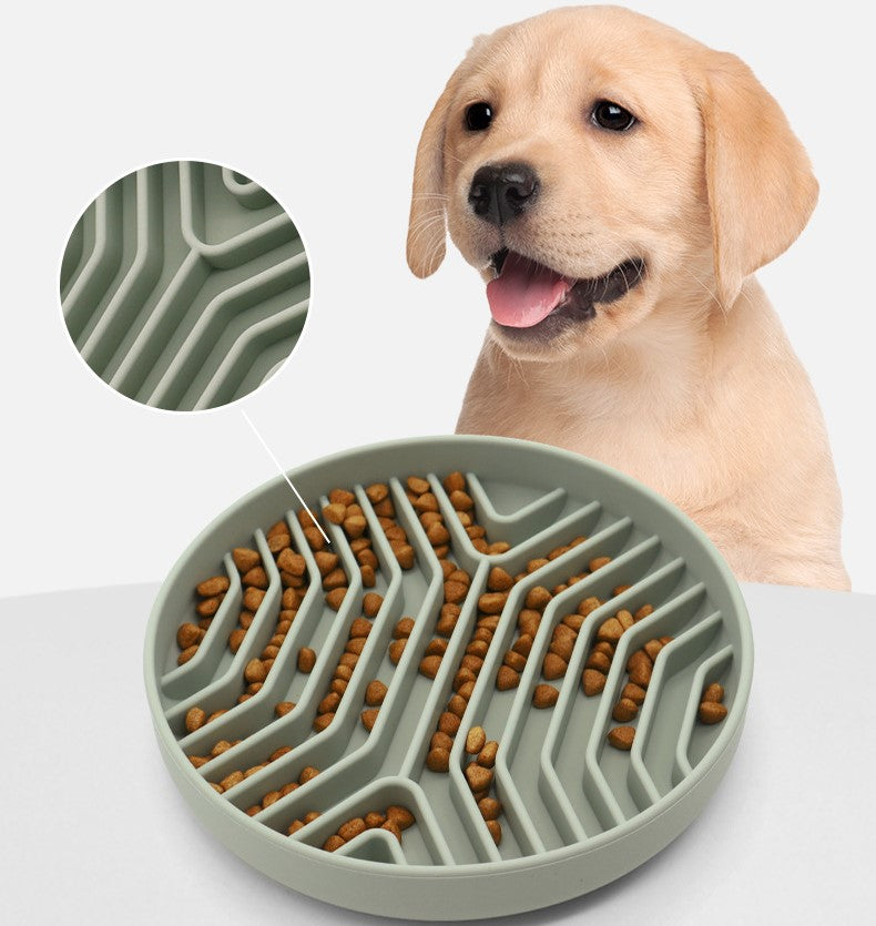 Silicone Slow Non-Slip Anti-Tip Feeder Bowl