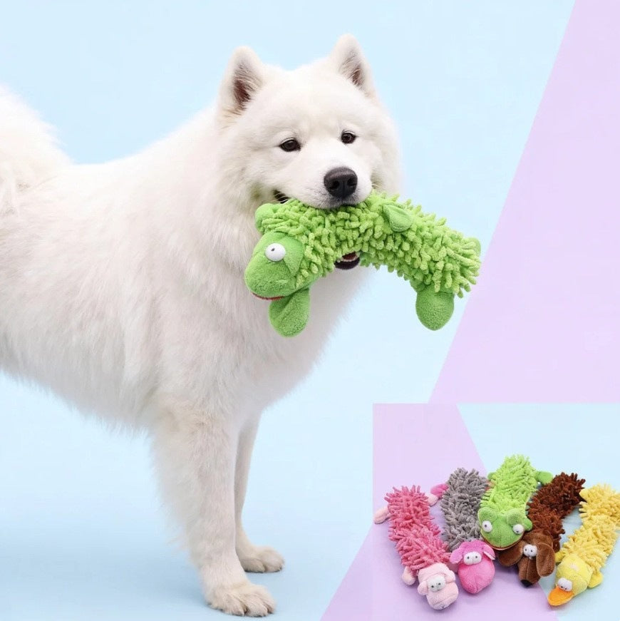 Squeaky Plush Dog Toys Bite Resistant Molar Toy
