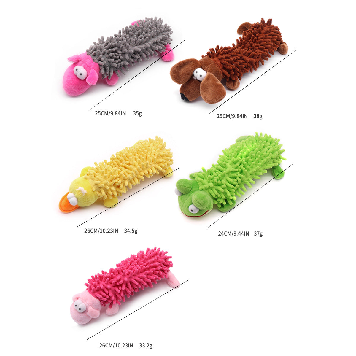 Squeaky Plush Dog Toys Bite Resistant Molar Toy