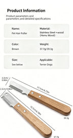 Stripping Knife Dematting Knife Undercoat Rake