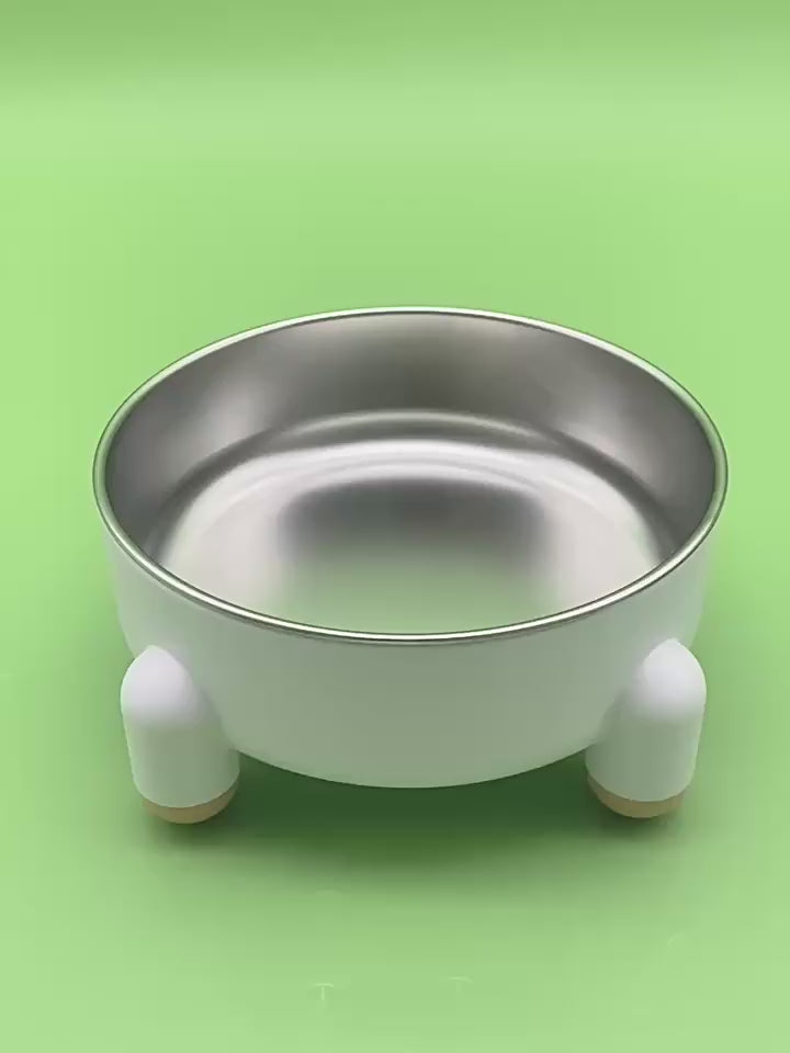 Non-Slip Elevated Stainless Steel Pet Feeding  Bowl