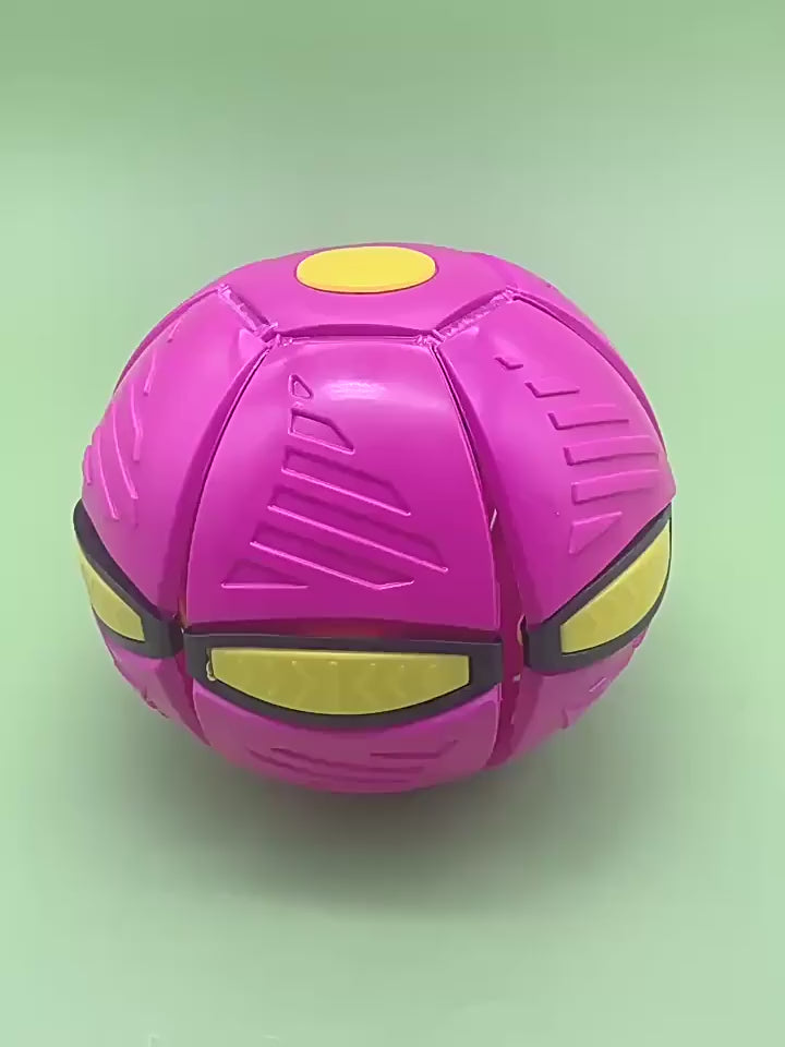 Bite Resilient Luminous Deformable Flying Saucer Dog Ball