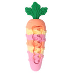 Durable Silicone Squeaky Dog Toy Carrot Shape